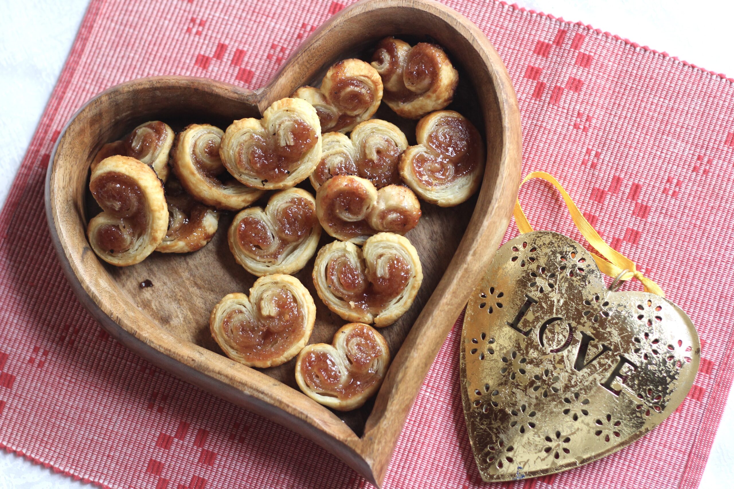 Strawberry Puff Pastry Hearts