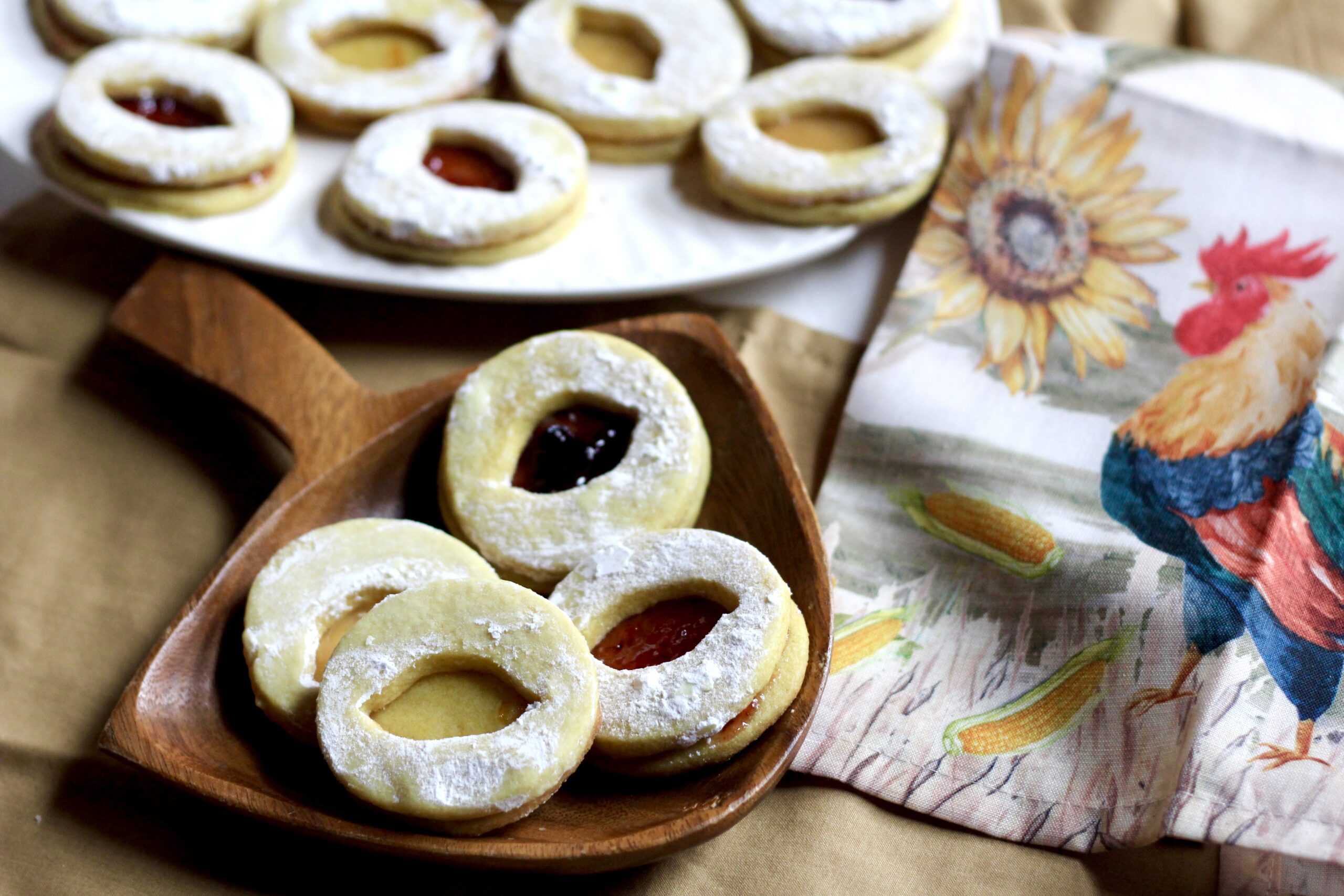 LEMON SUGAR LINZER COOKIES