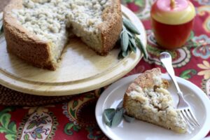 Sage Streusel Apple Cake