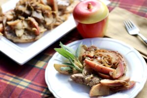 Apple Shallot Pork Chops
