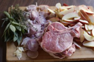 Apple Shallot Pork Chops ingredients