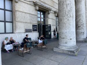 9 Notable Munich Mainstays: Die goldene bar munich Germany terrace