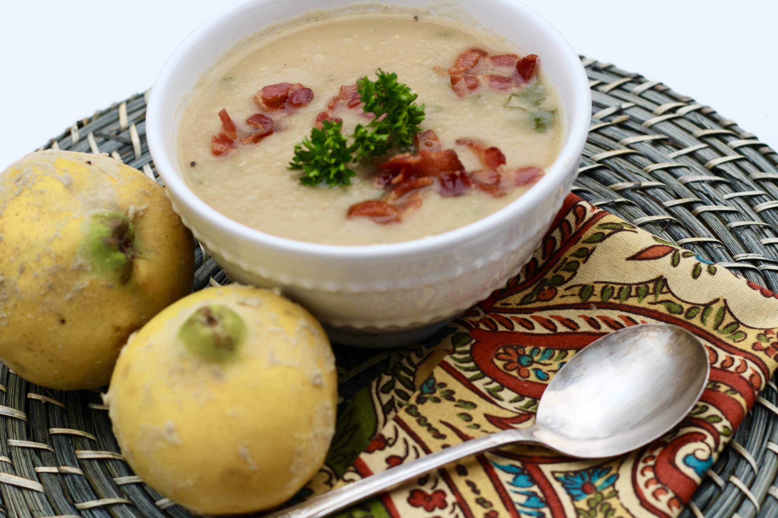 Quince Potato Speck Soup
