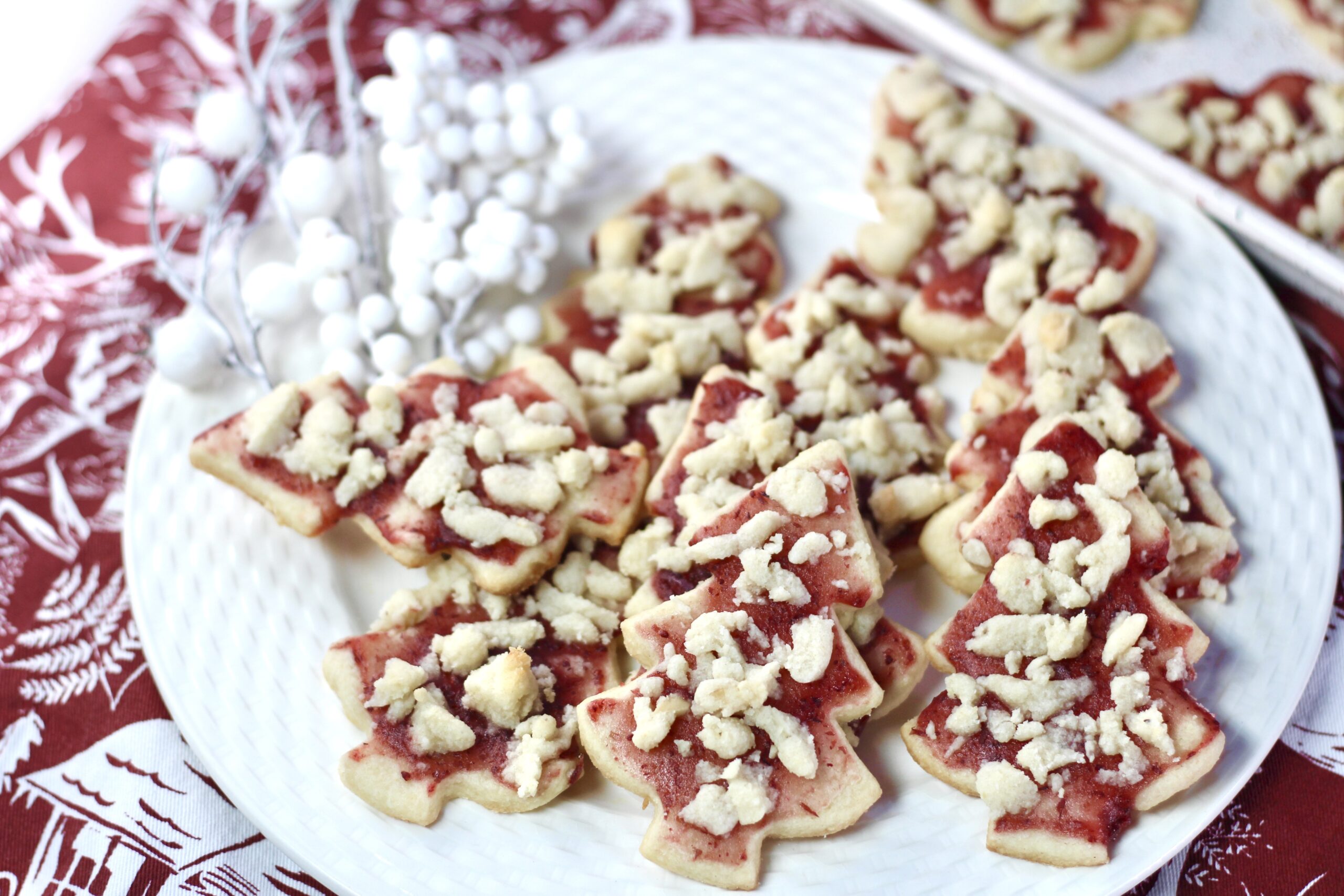 Cranberry Almond Streusel Cookies