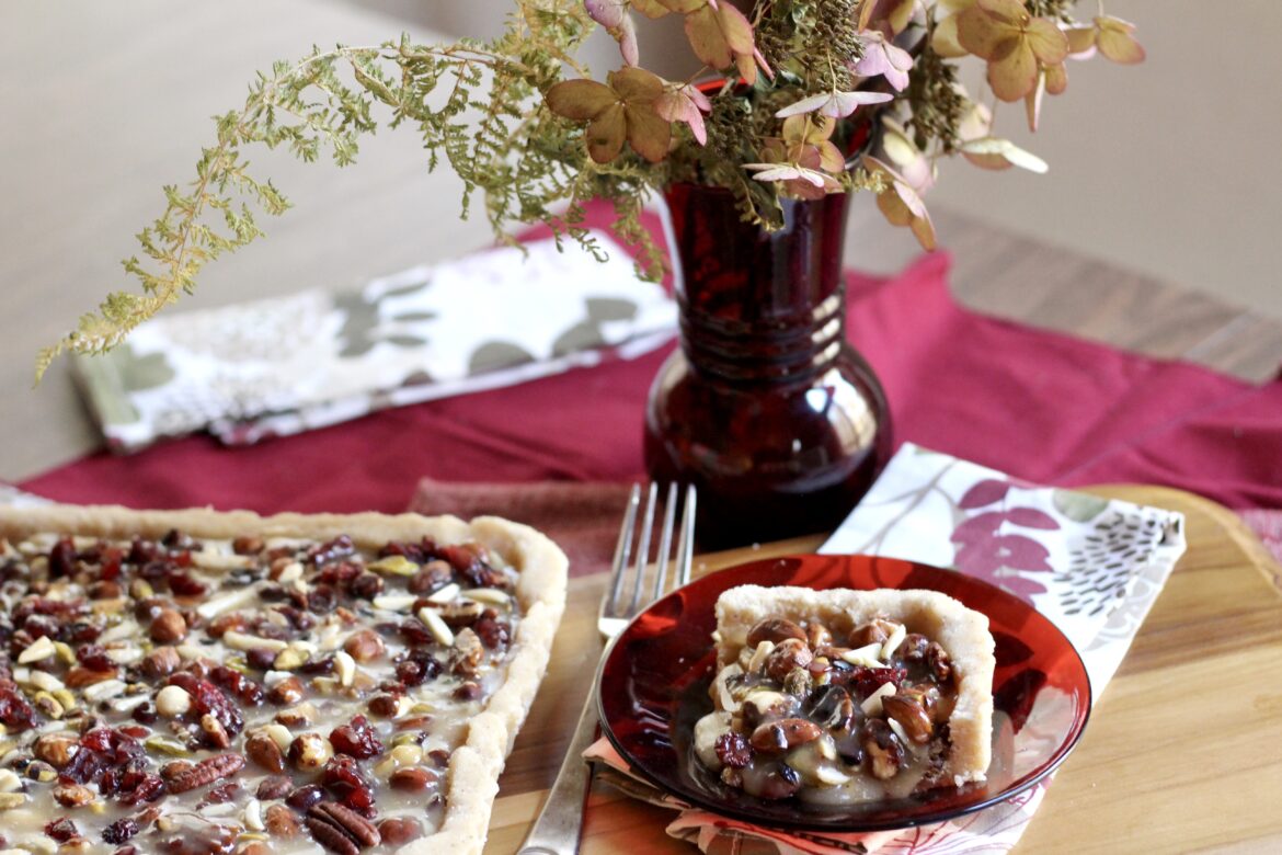 CRANBERRY NUT CARAMEL TART