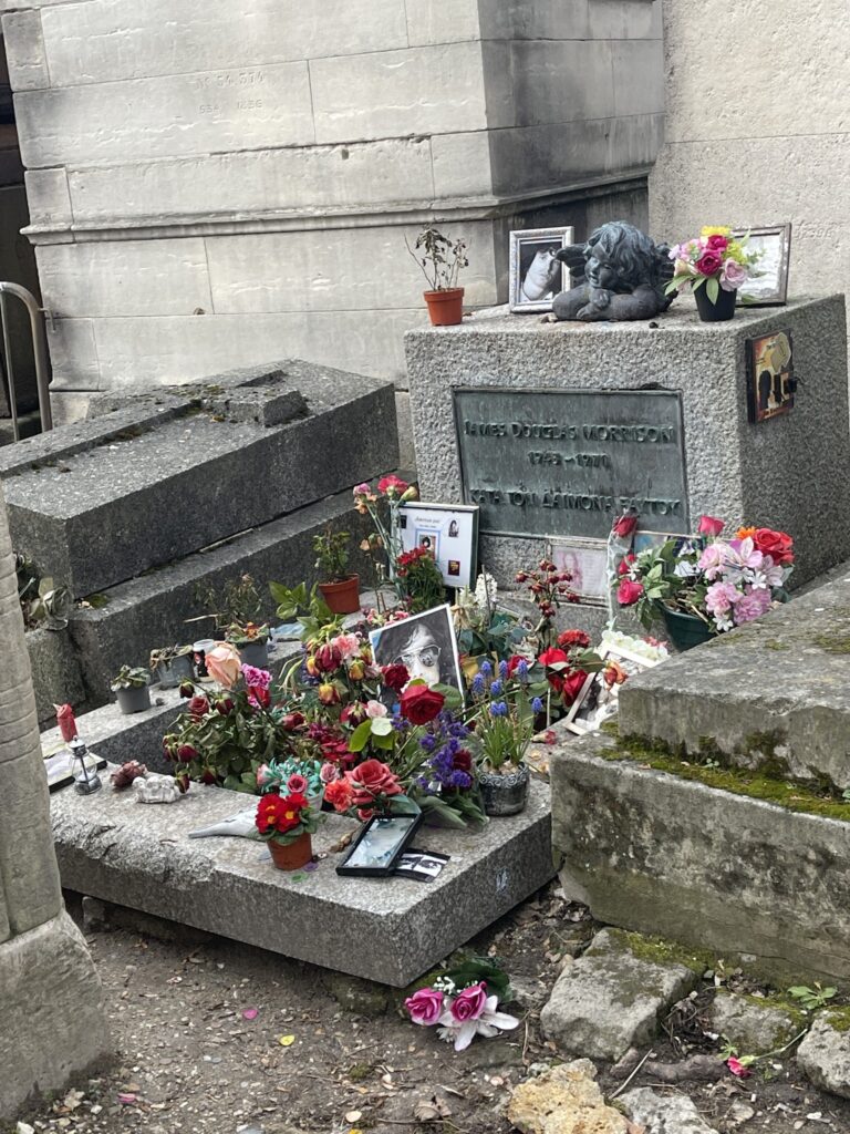 9 Top Paris Stops - Jim-Morrison-Grave-Pere-La-Chaise-Cimetiere-paris