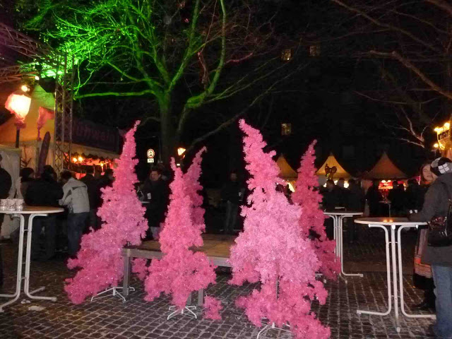 Pink Christmas Market Munich Germany