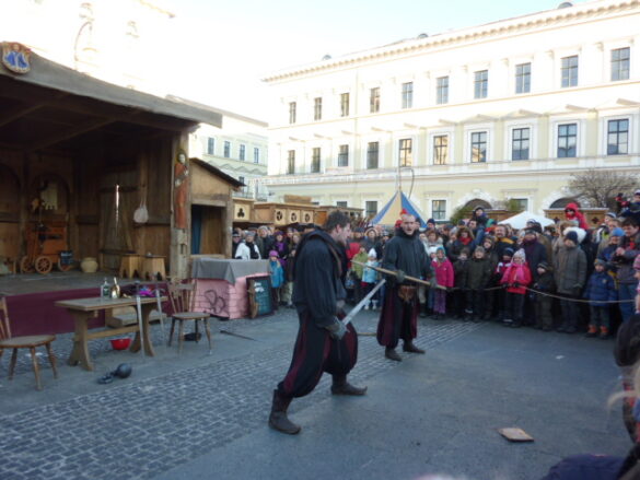 Medieval Christmas Market Munich Germany