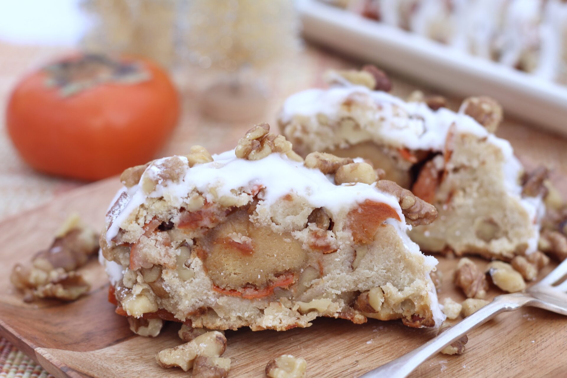 Persimmon Walnut Marzipan Stollen – Diary of a Mad Hausfrau