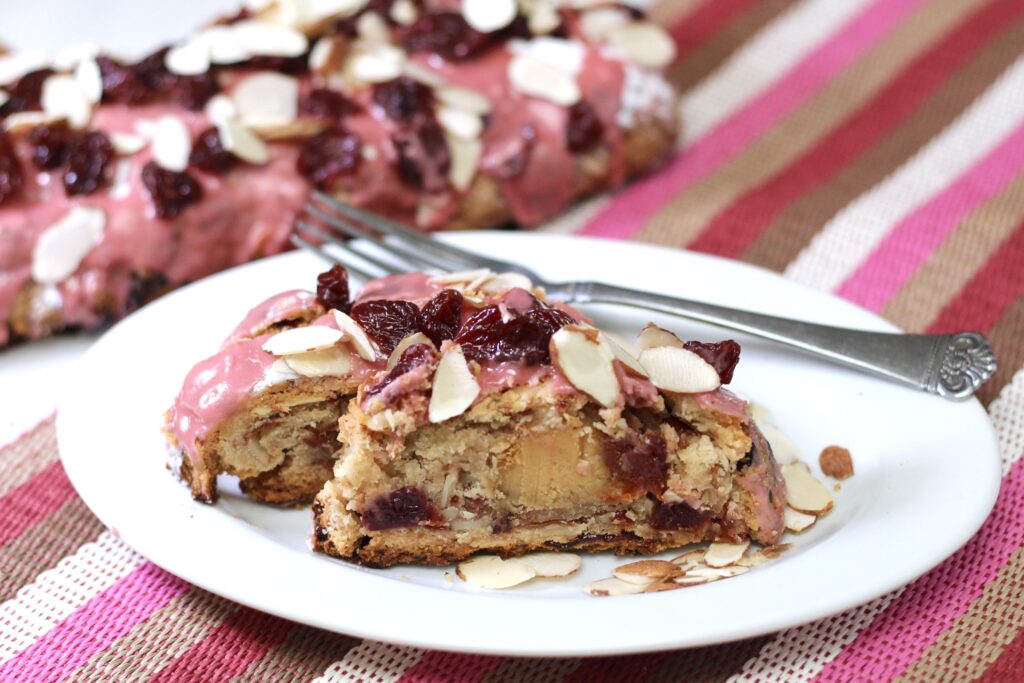 Cherry Almond Marzipan Strudel
