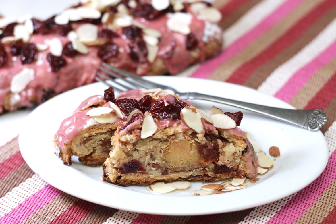 Cherry Almond Marzipan Strudel