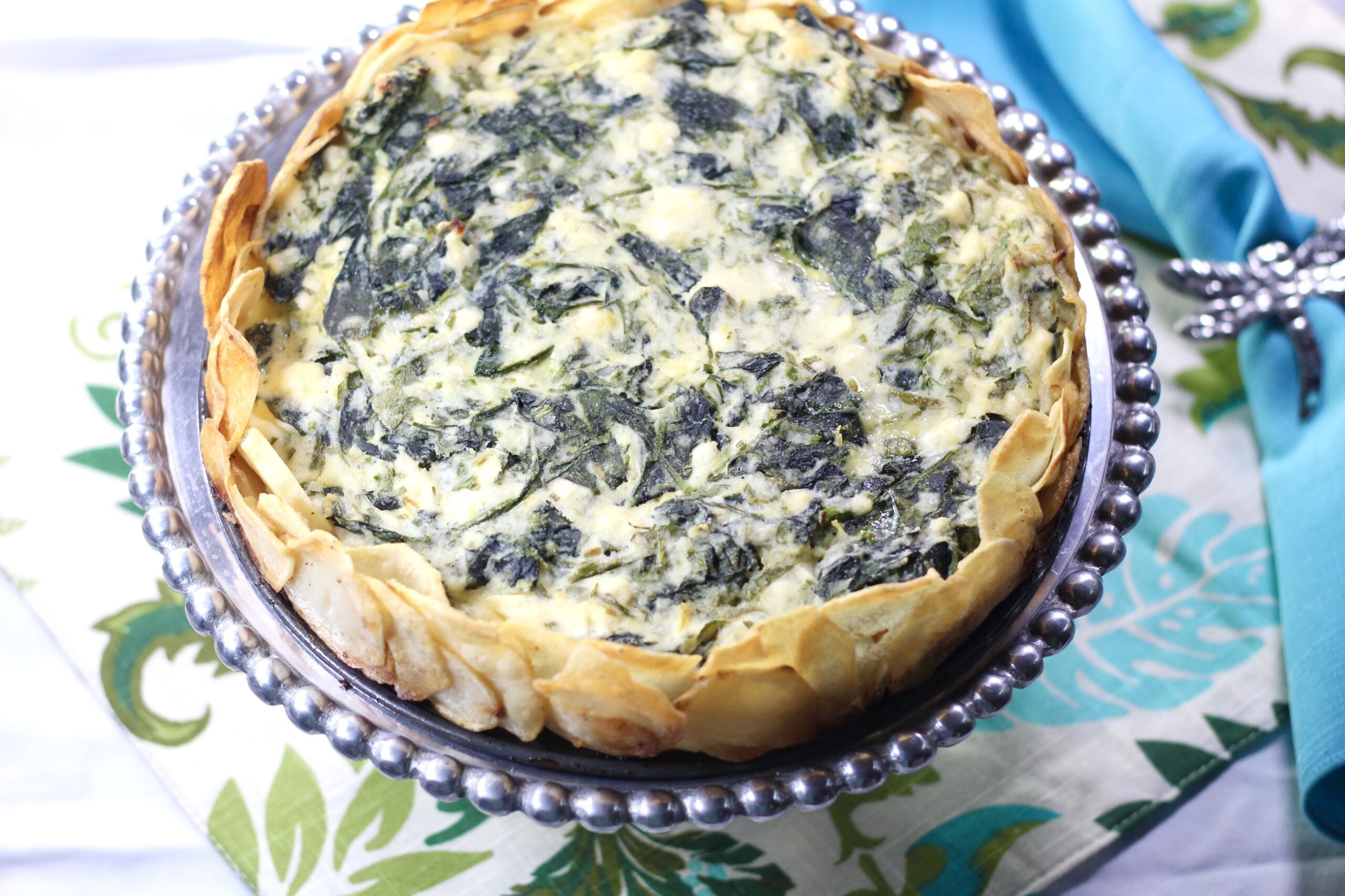 SPINACH RICOTTA POTATO TORTE