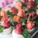 Valentine Roses Deviled Eggs