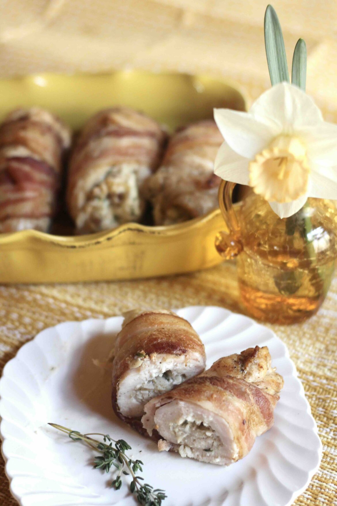 Bacon Chicken Cheese Roulade