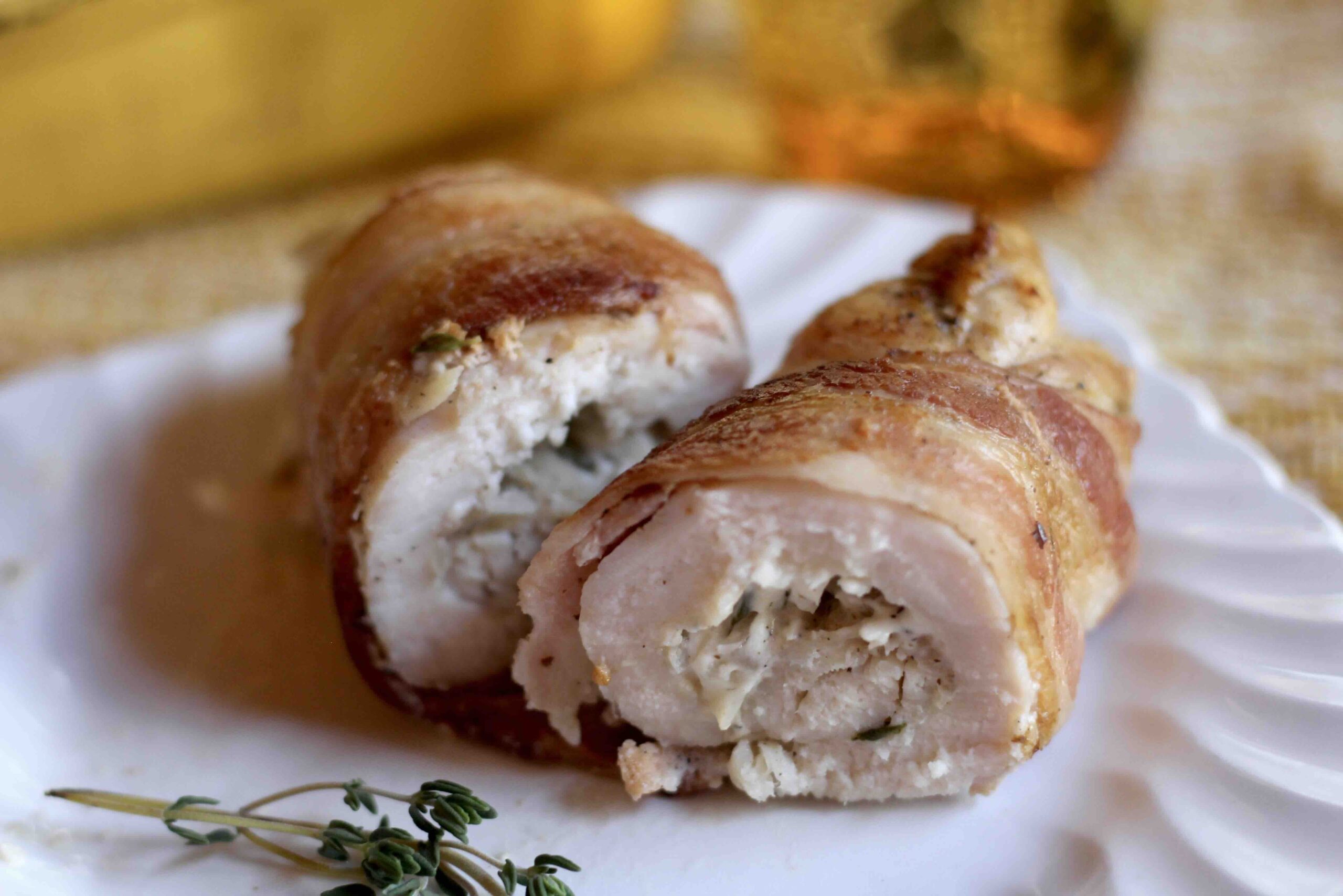 Bacon Chicken Cheese Roulade