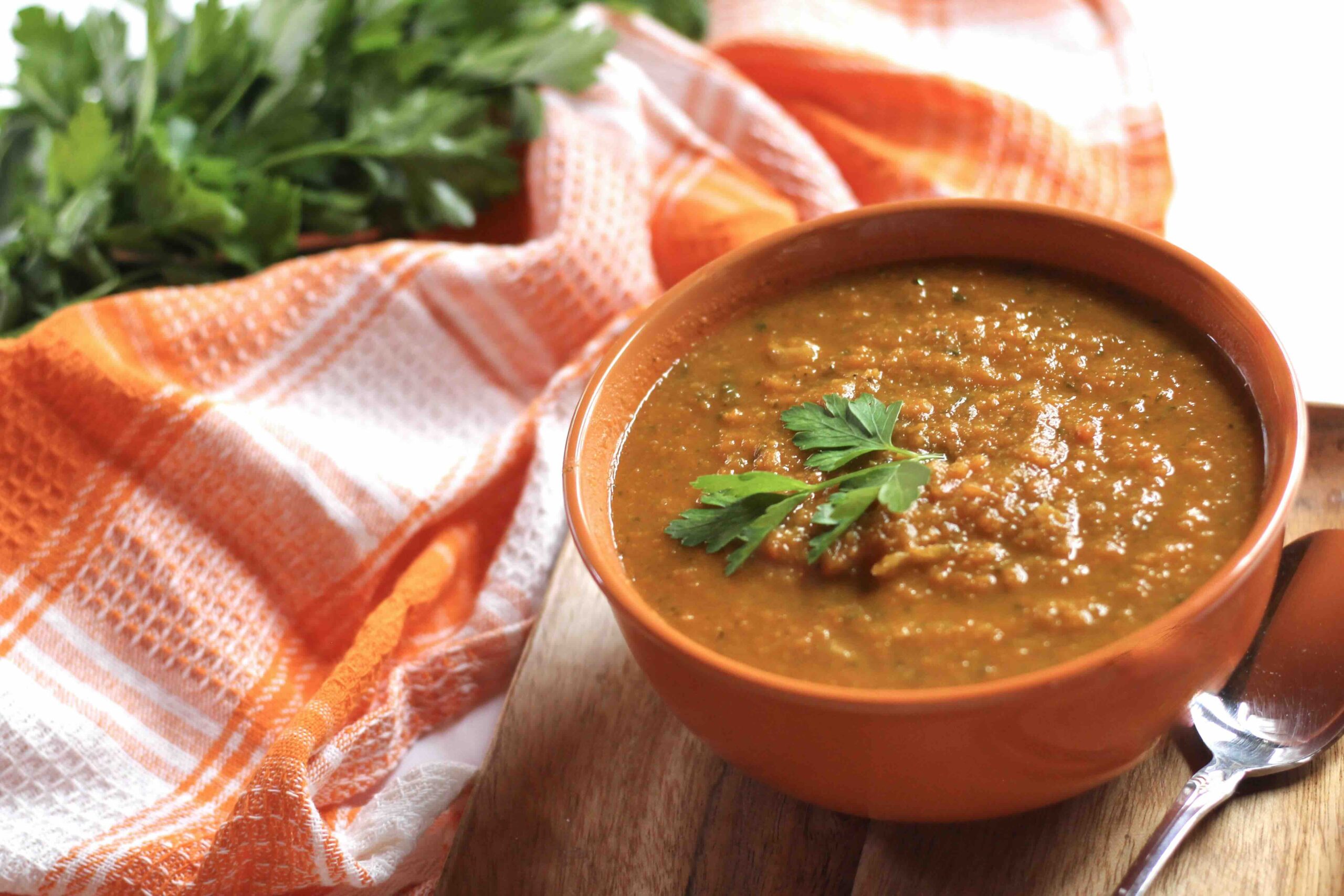 CARROT PARSLEY GOCHUJANG SOUP