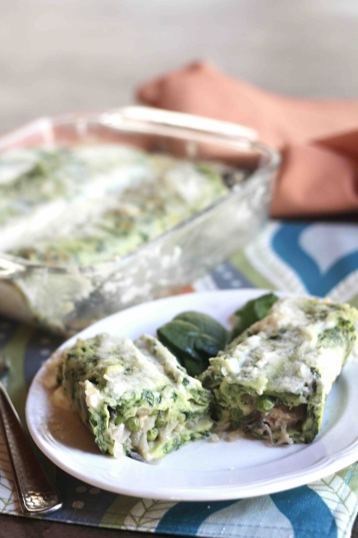 Havarti Stuffed Spinach Pancakes