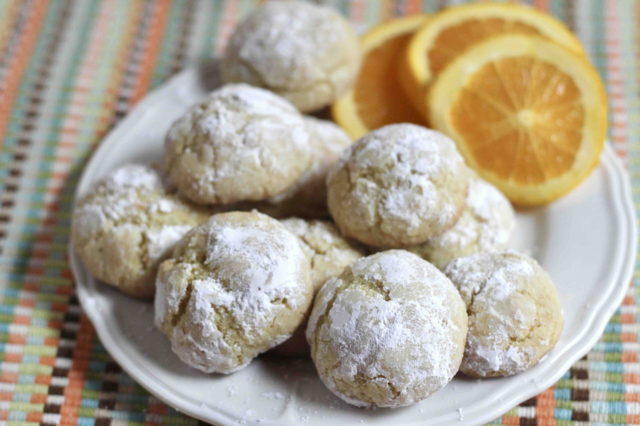 Orange Juice Crinkle Cookies