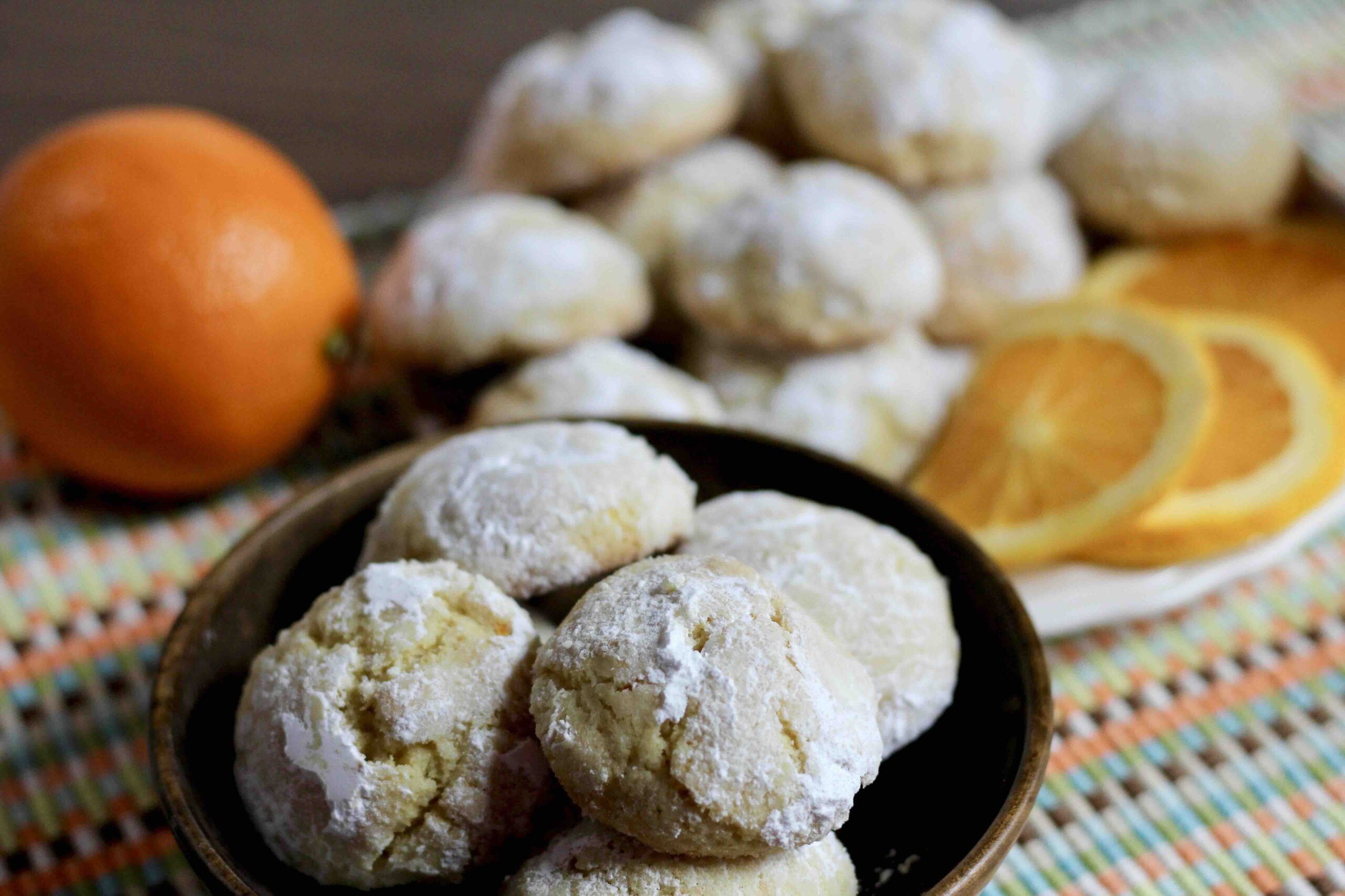 Orange Juice Crinkle Cookies