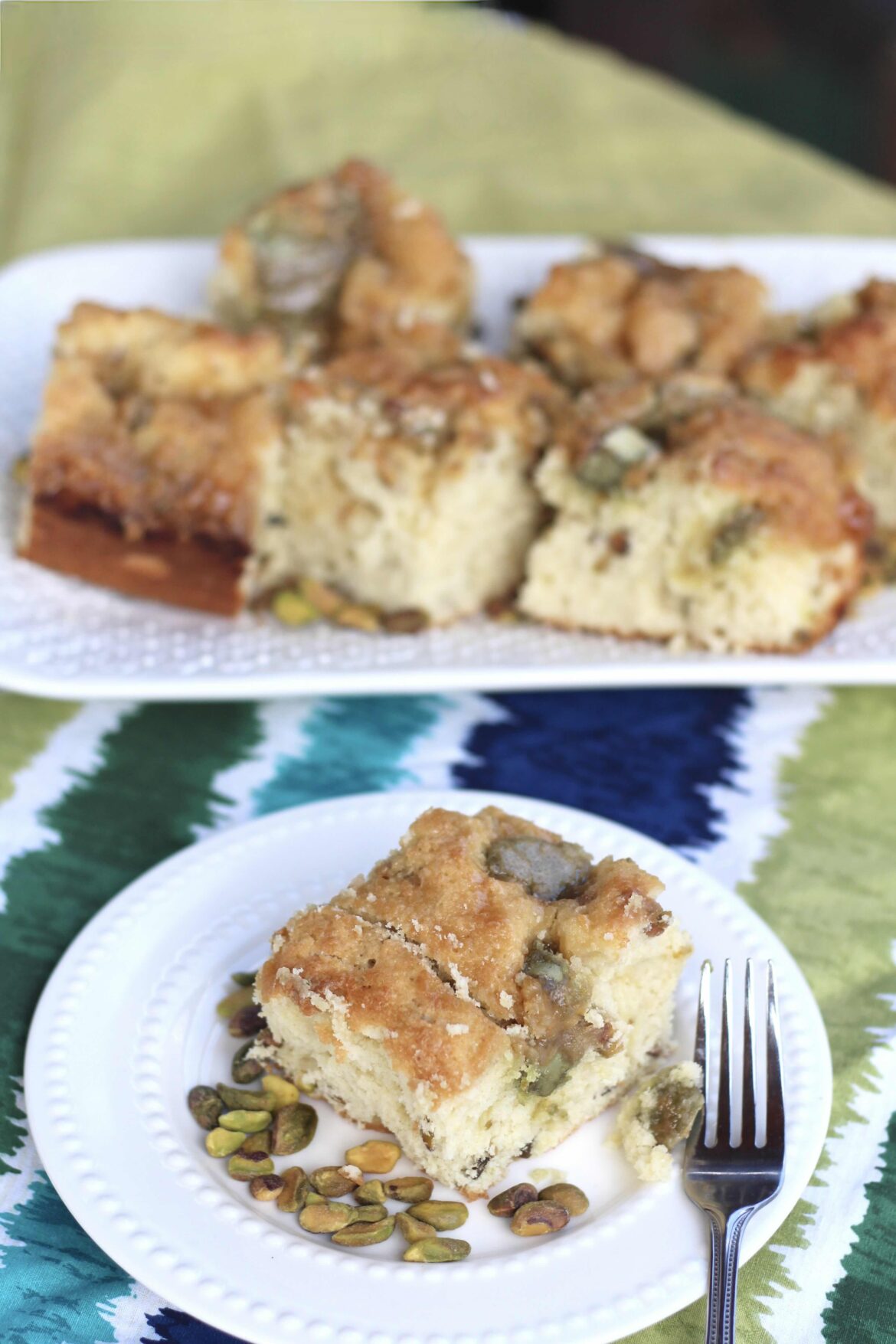Pistachio Marzipan Butter Cake