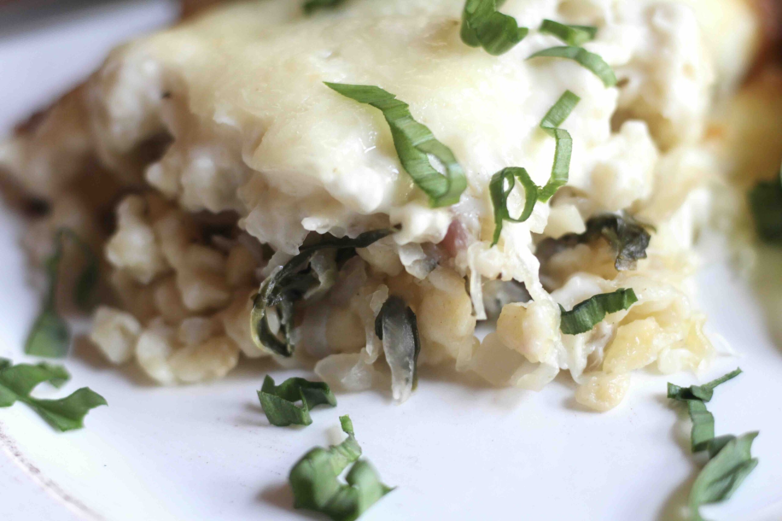 Spätzle Sauerkraut Ramp Casserole