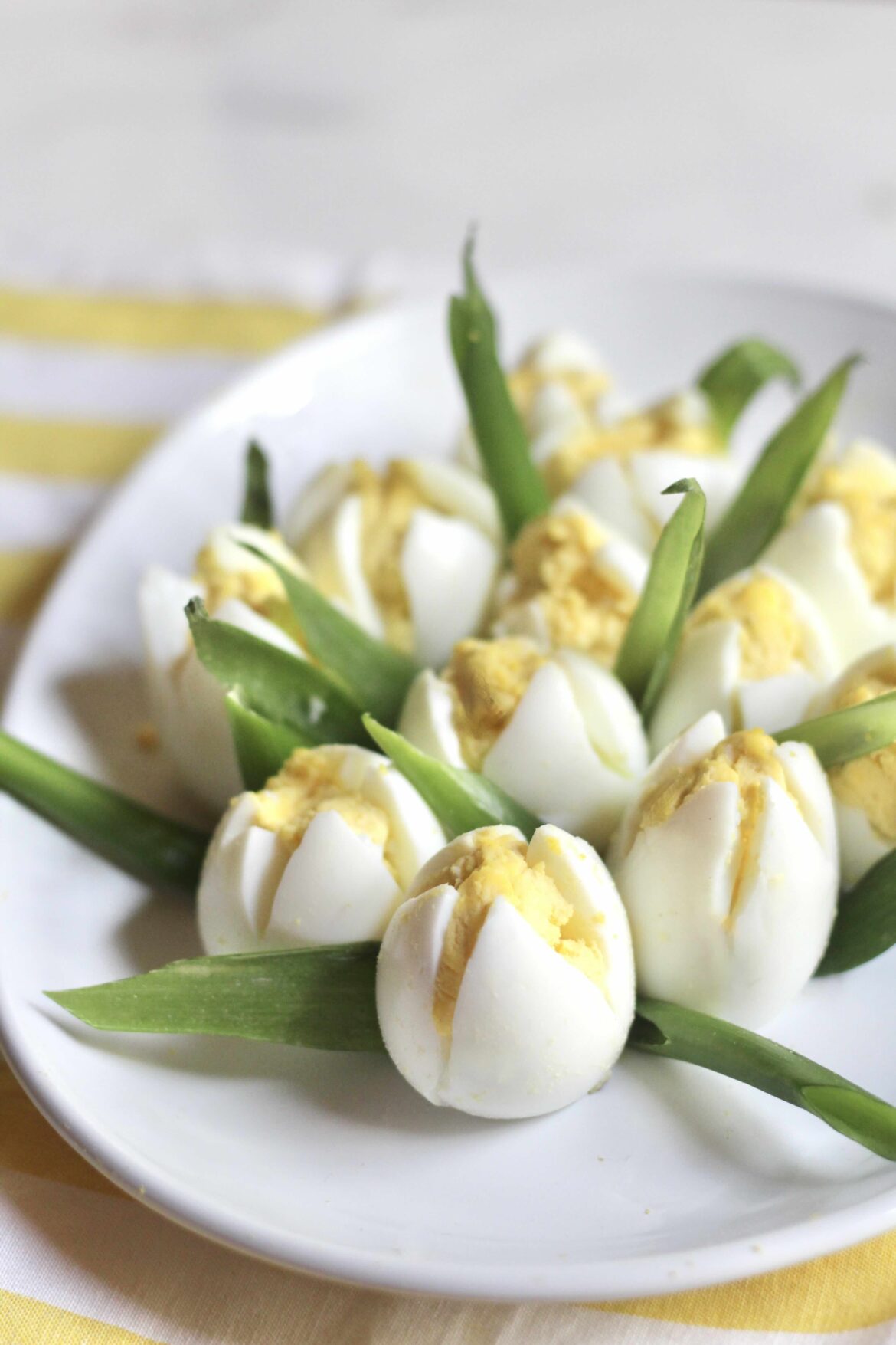 Spring Tulip Deviled Eggs