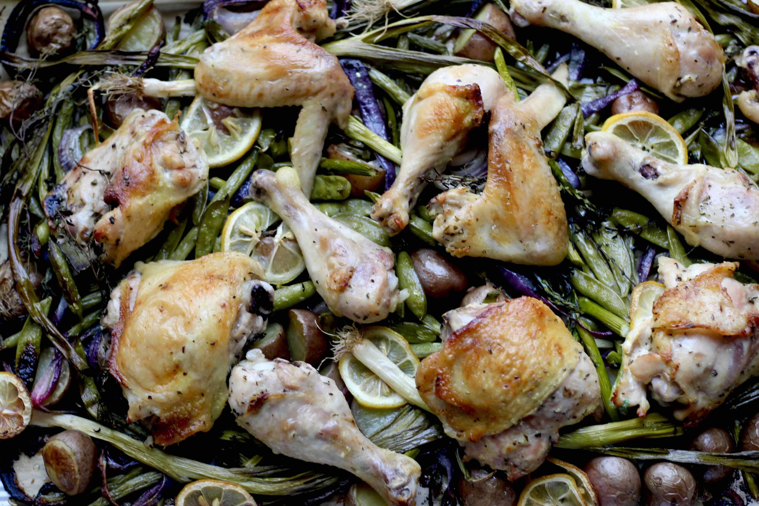 SPRING VEGETABLE LEMON CHICKEN