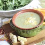 White Asparagus Arugula Soup