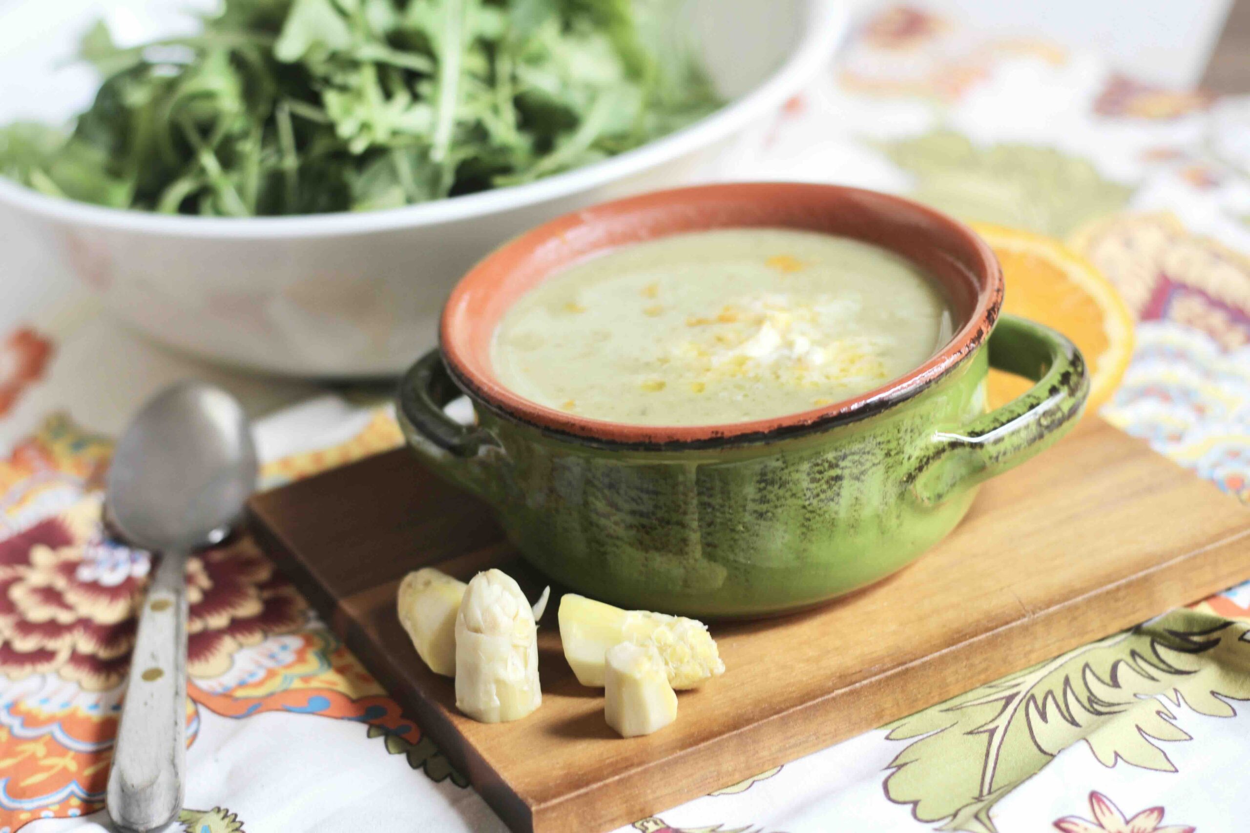 WHITE ASPARAGUS ARUGULA SOUP