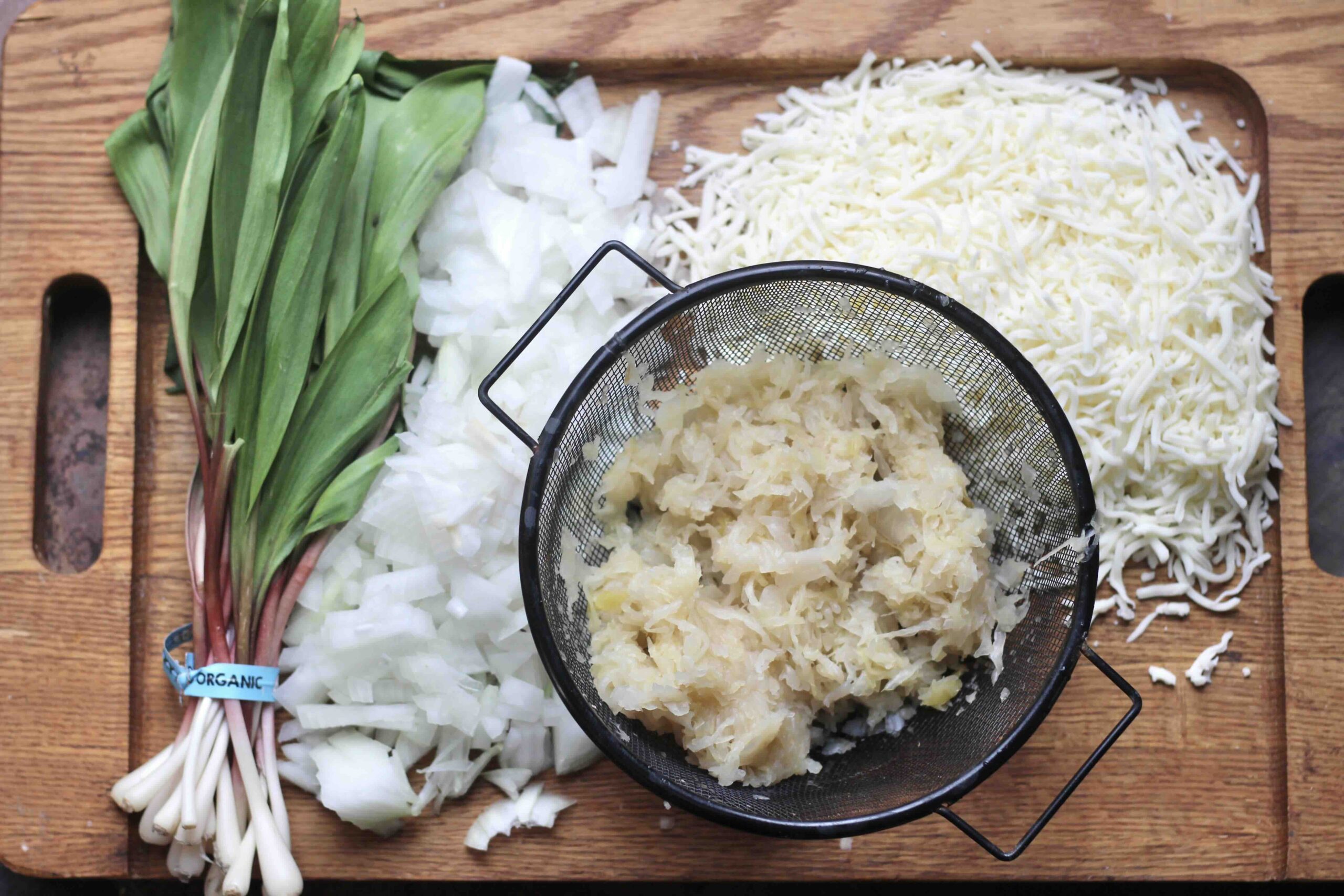 Spätzle Sauerkraut Ramp Casserole