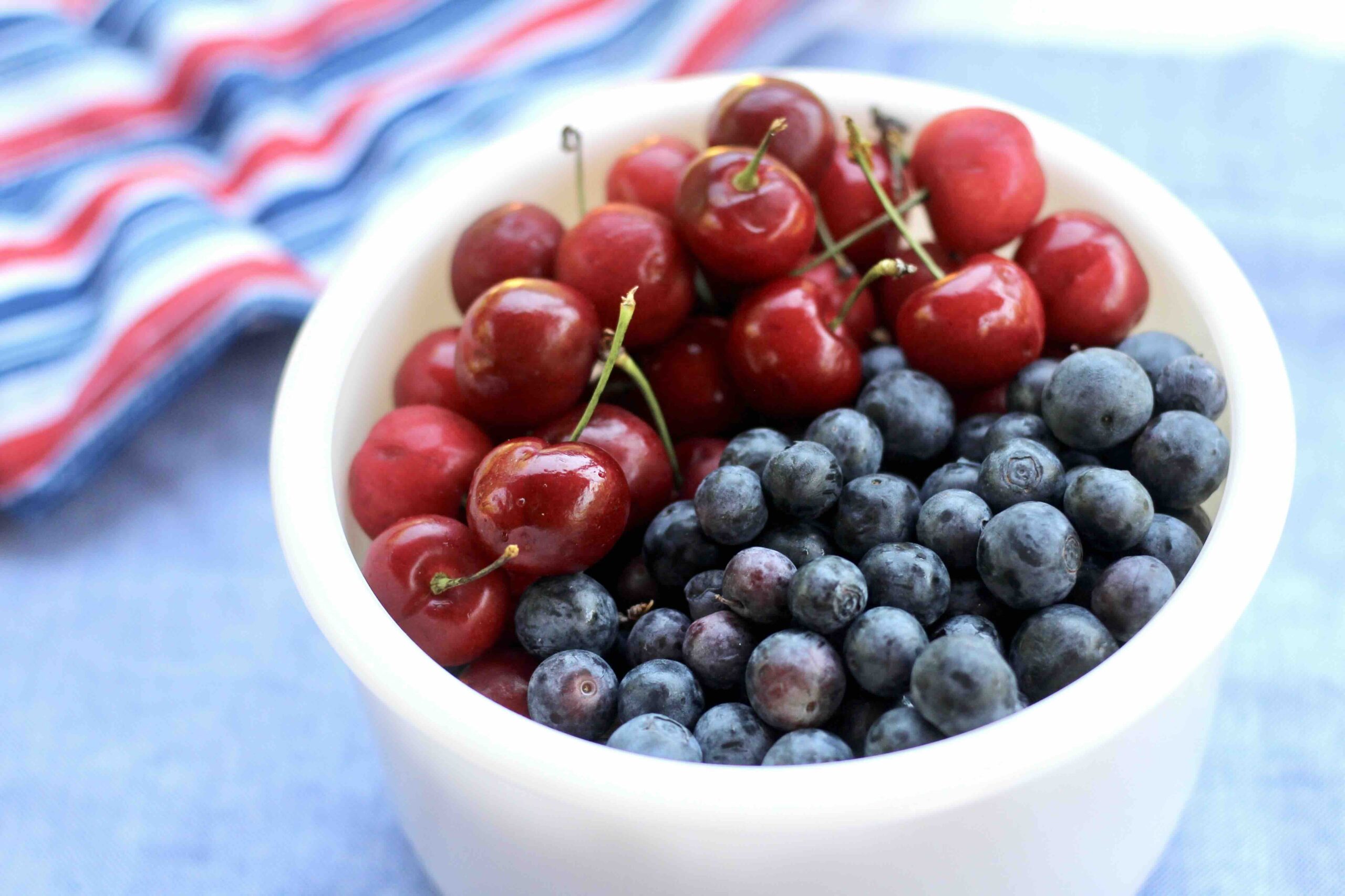 Cherries and Blueberries