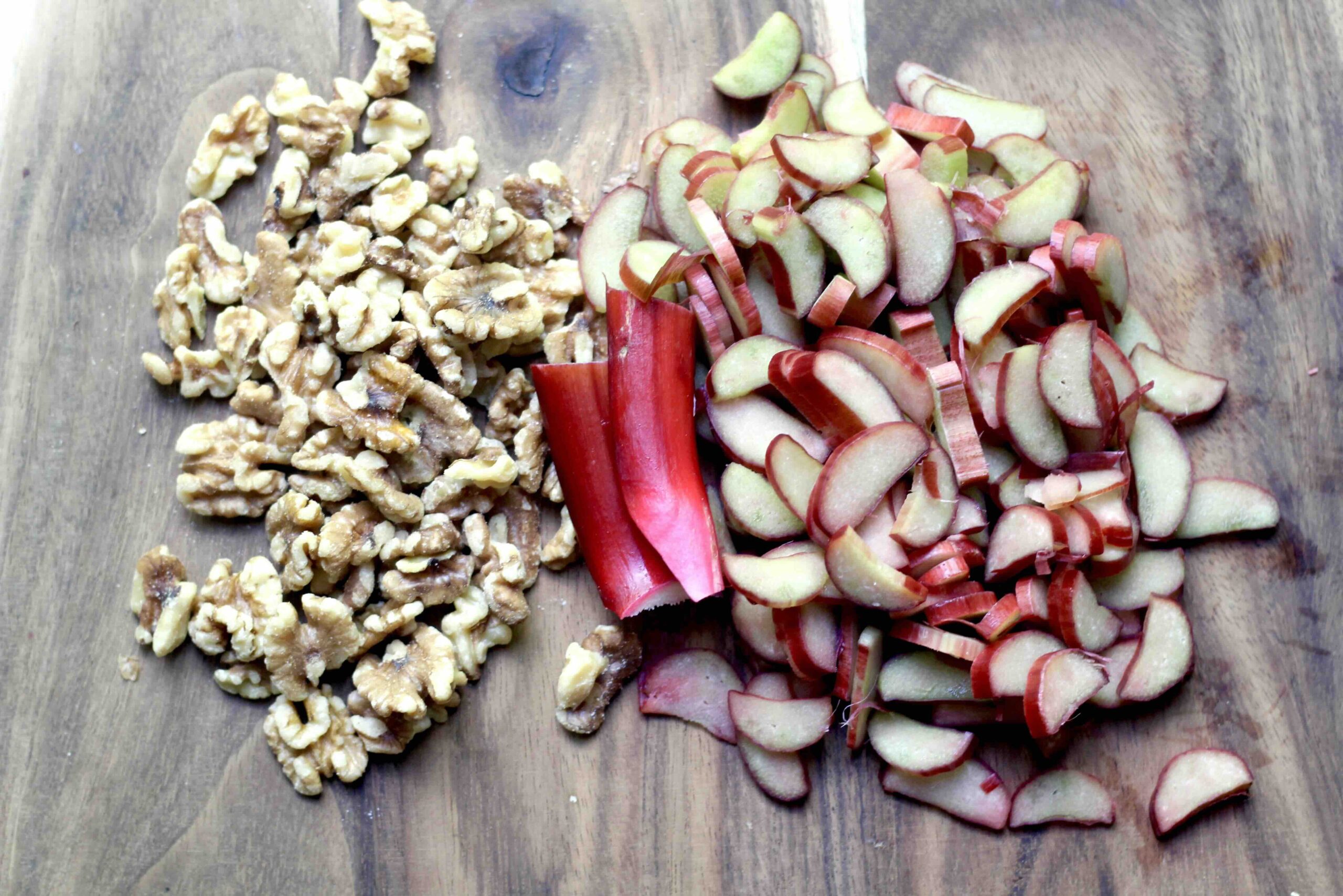 Rhubarb and Walnuts