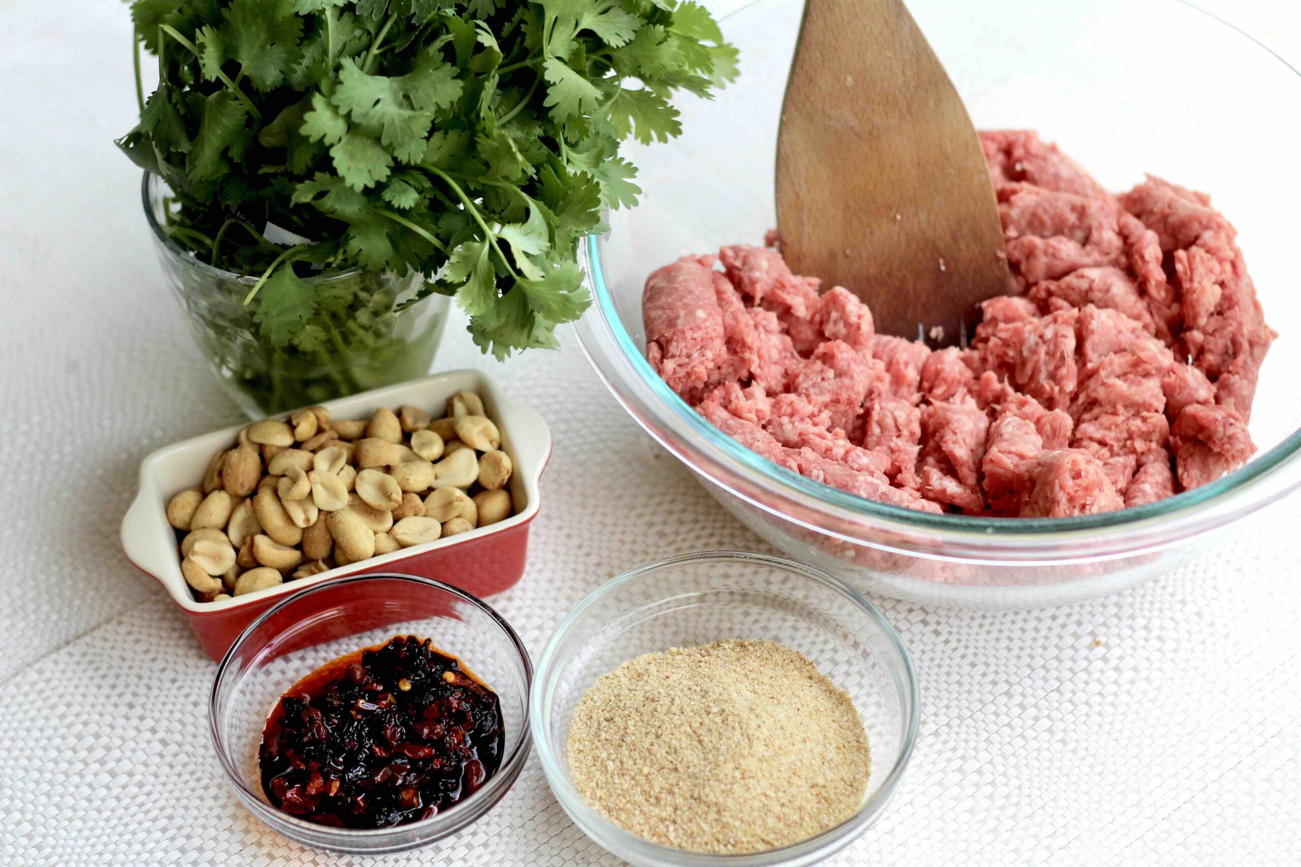  Chili Crisp Peanut Meatballs ingredients