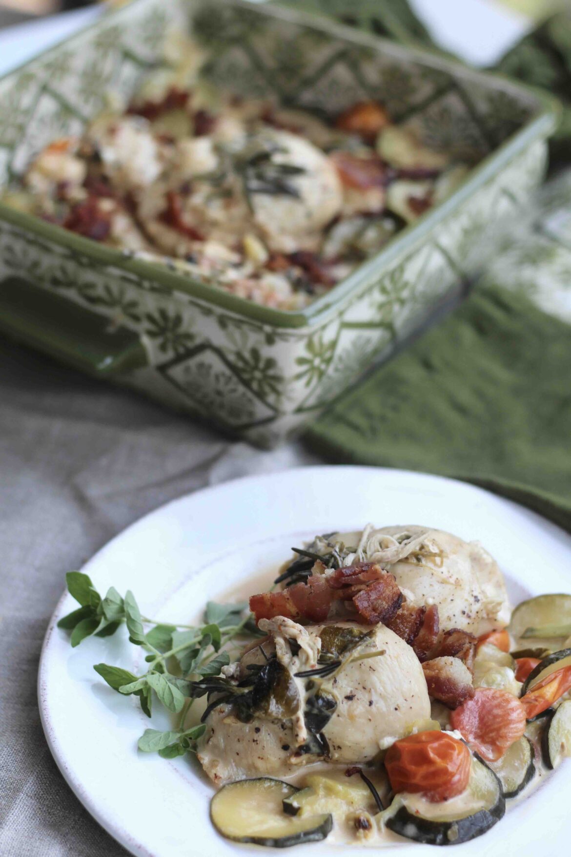 Creamy Tomato Zucchini Chicken