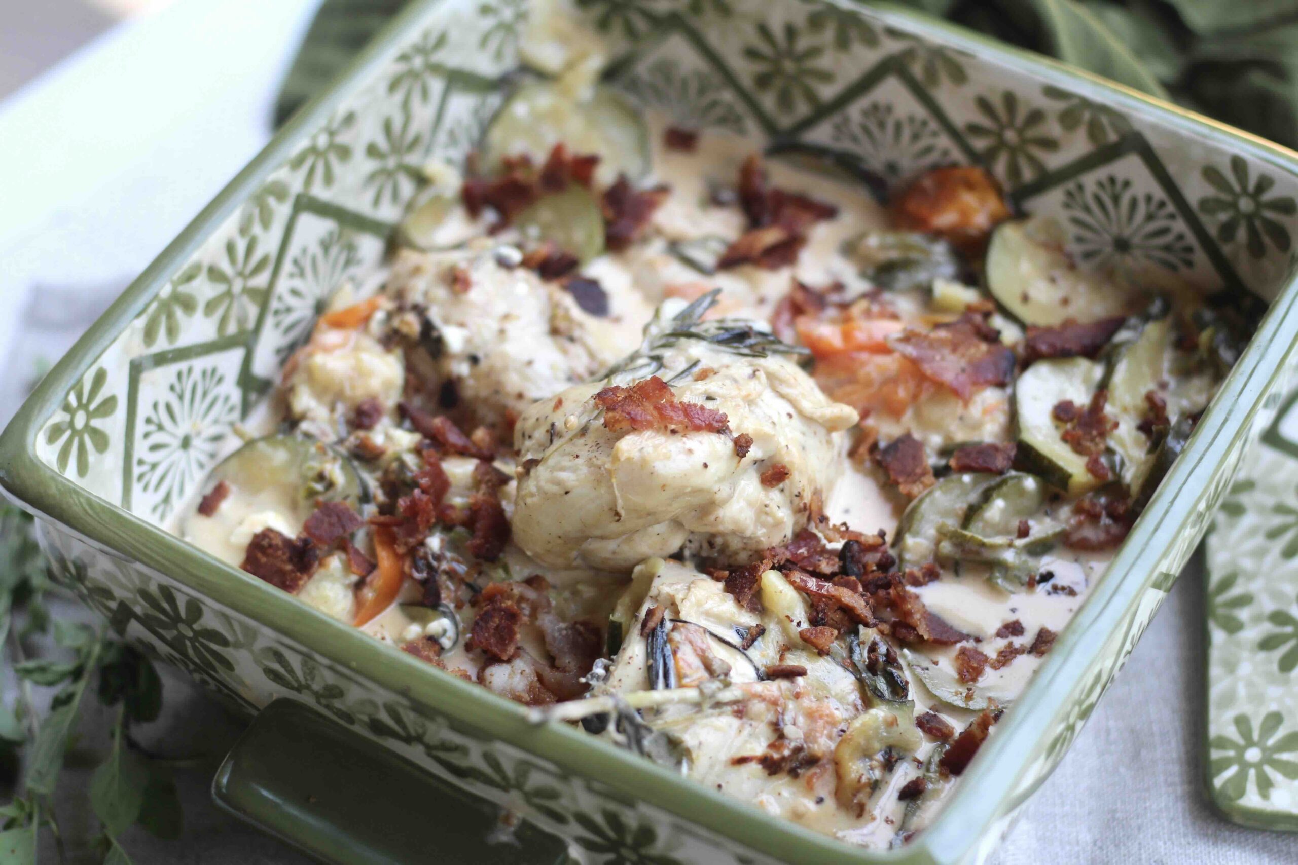 Creamy tomato Zucchini Chicken