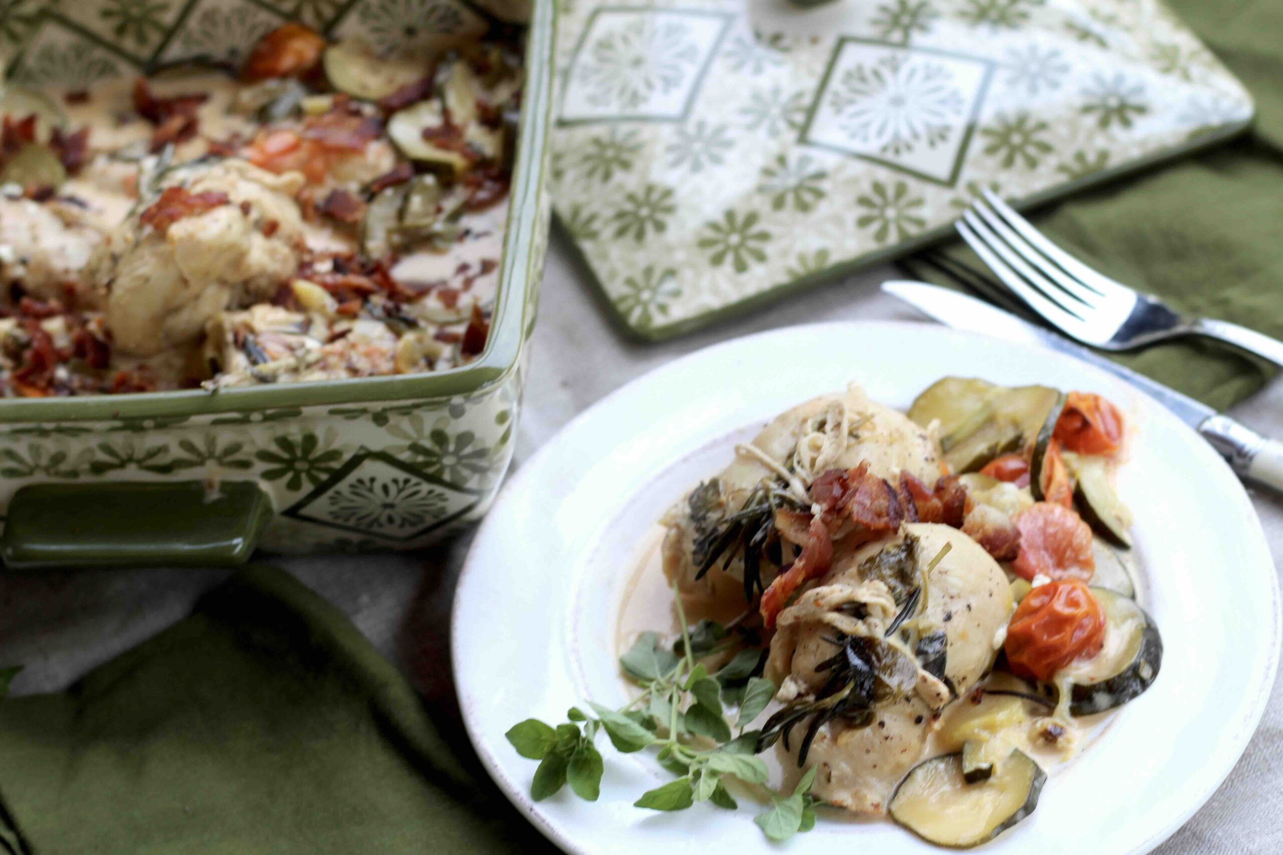 Creamy tomato Zucchini Chicken