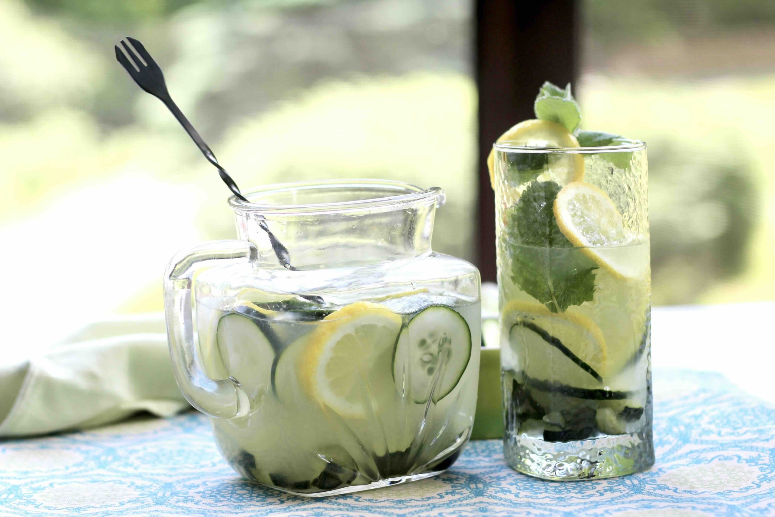 cucumber yuzu gin punch