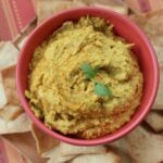 Garlicky Golden Beet Turmeric Hummus