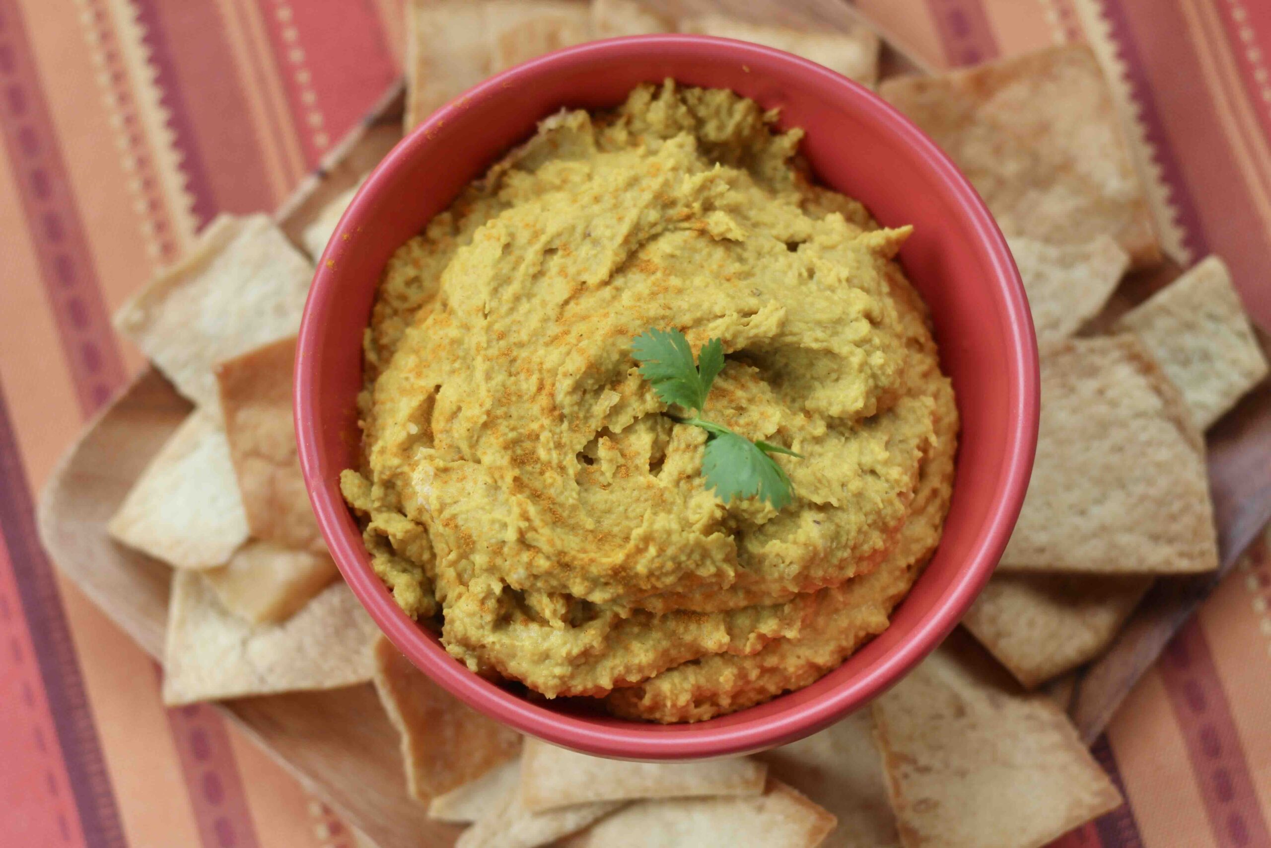 Garlicky Golden Beet Turmeric Hummus