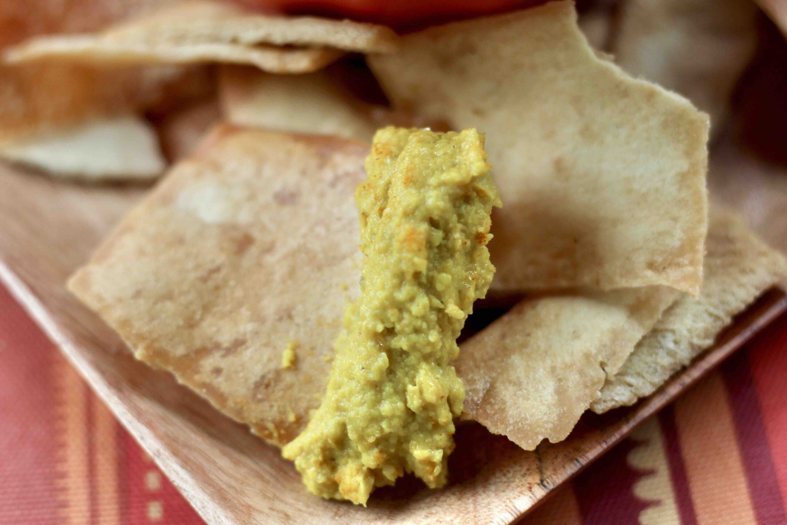 Garlicky Golden Beet Turmeric Hummus