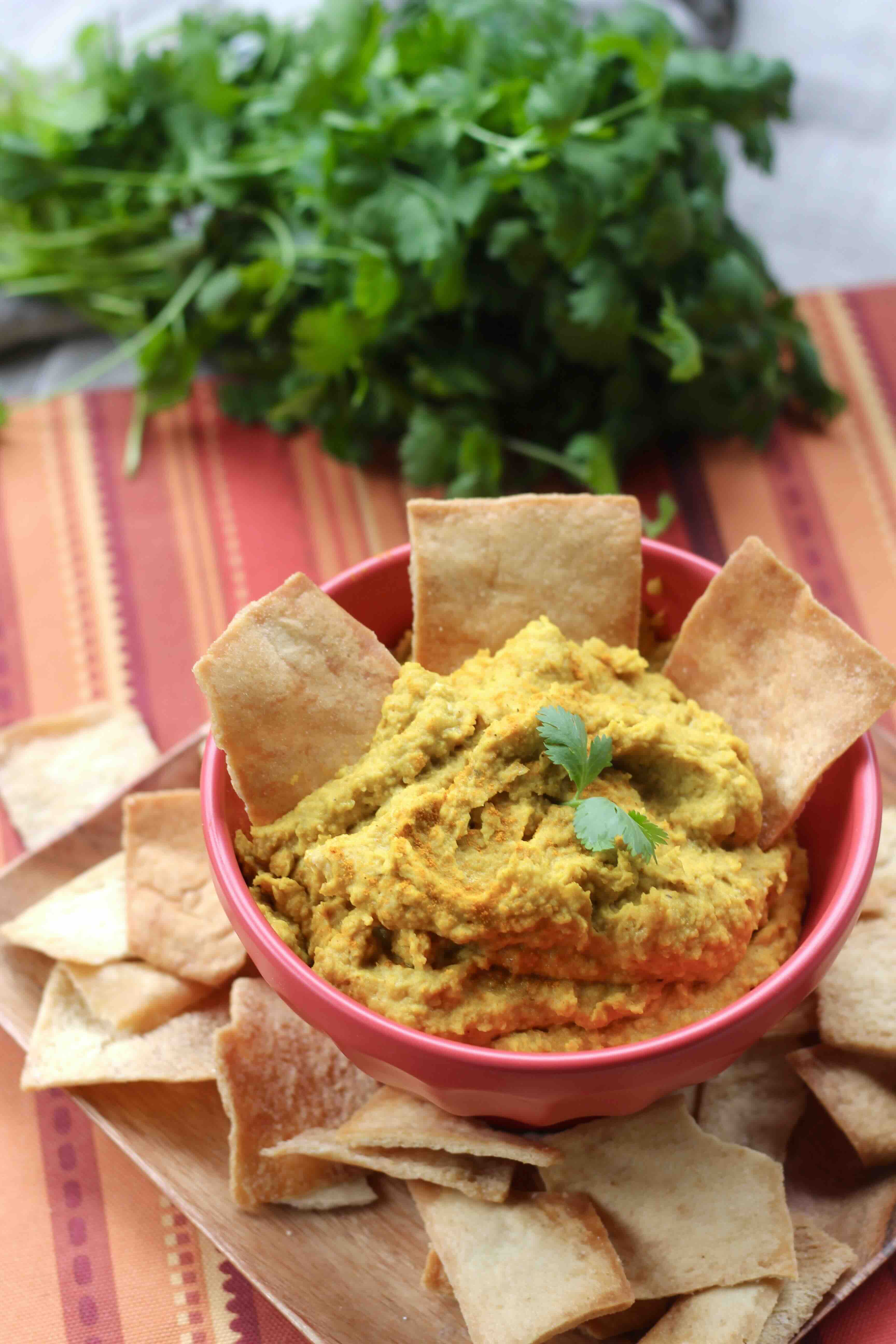 Garlicky Golden Beet Turmeric Hummus