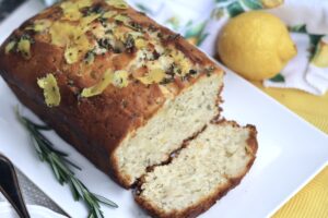 Lemon Rosemary Yogurt Cake