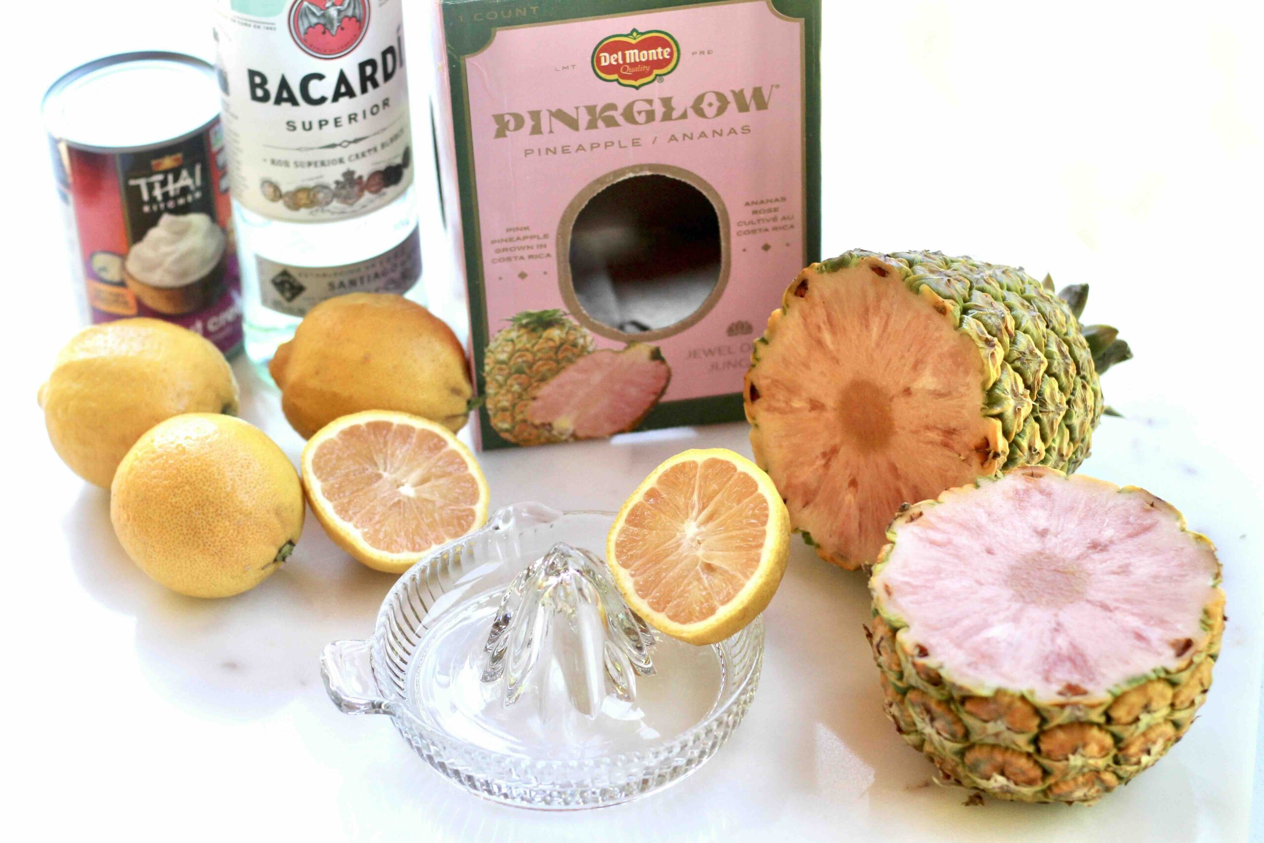 Pink Pineapple Lemon Colada ingredients