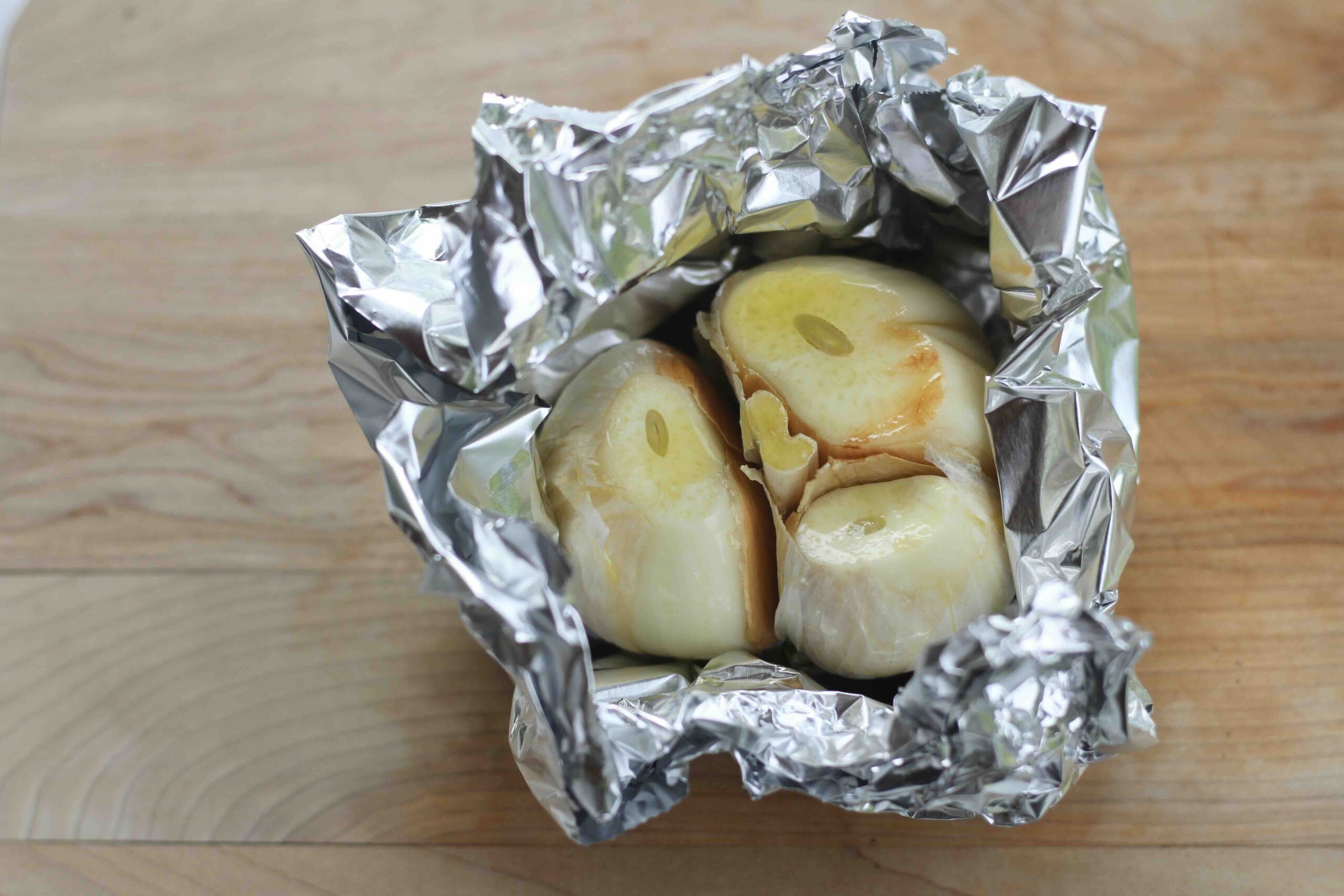 Roasting garlic