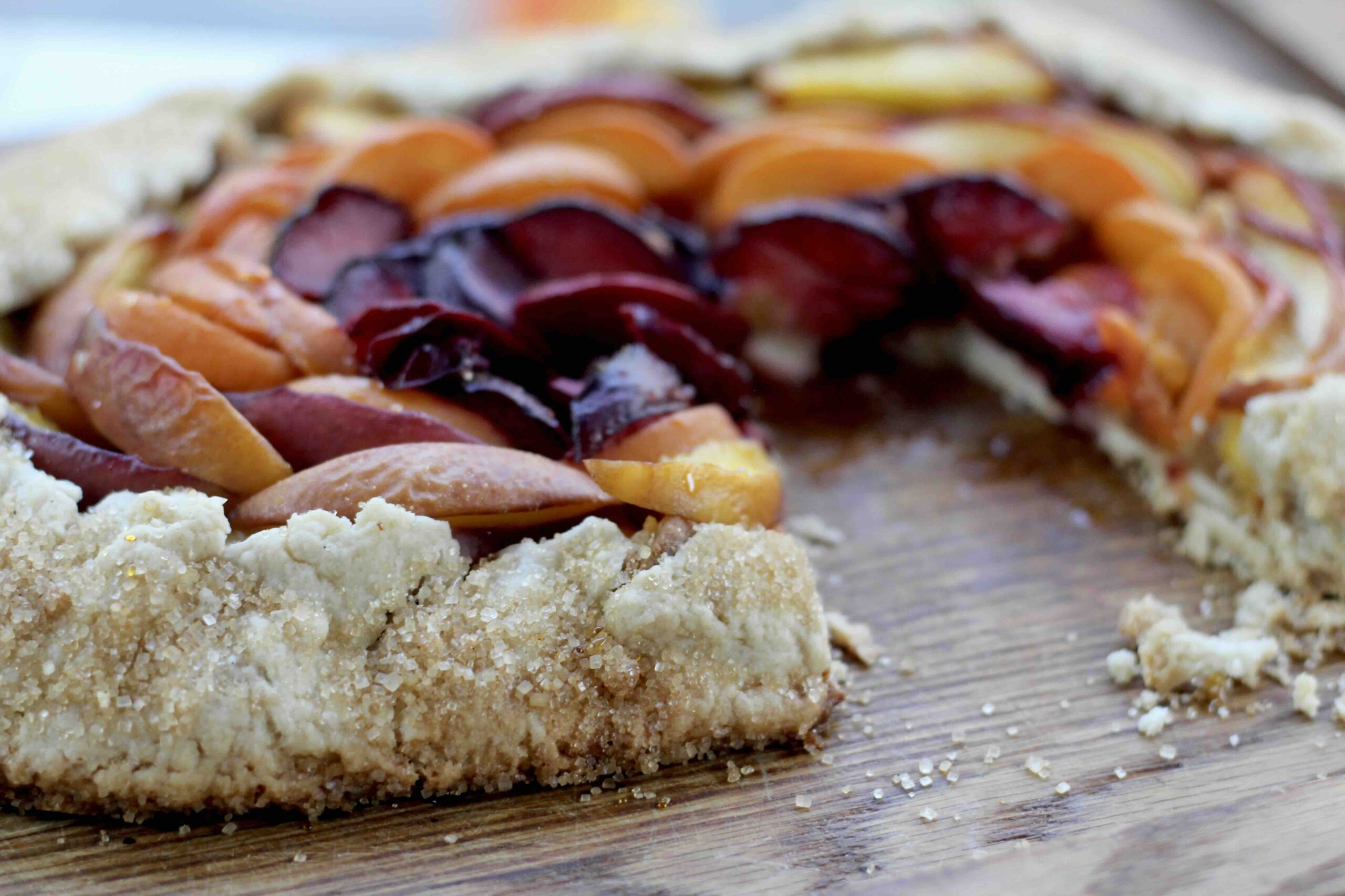 Stone Fruit Marzipan Galette