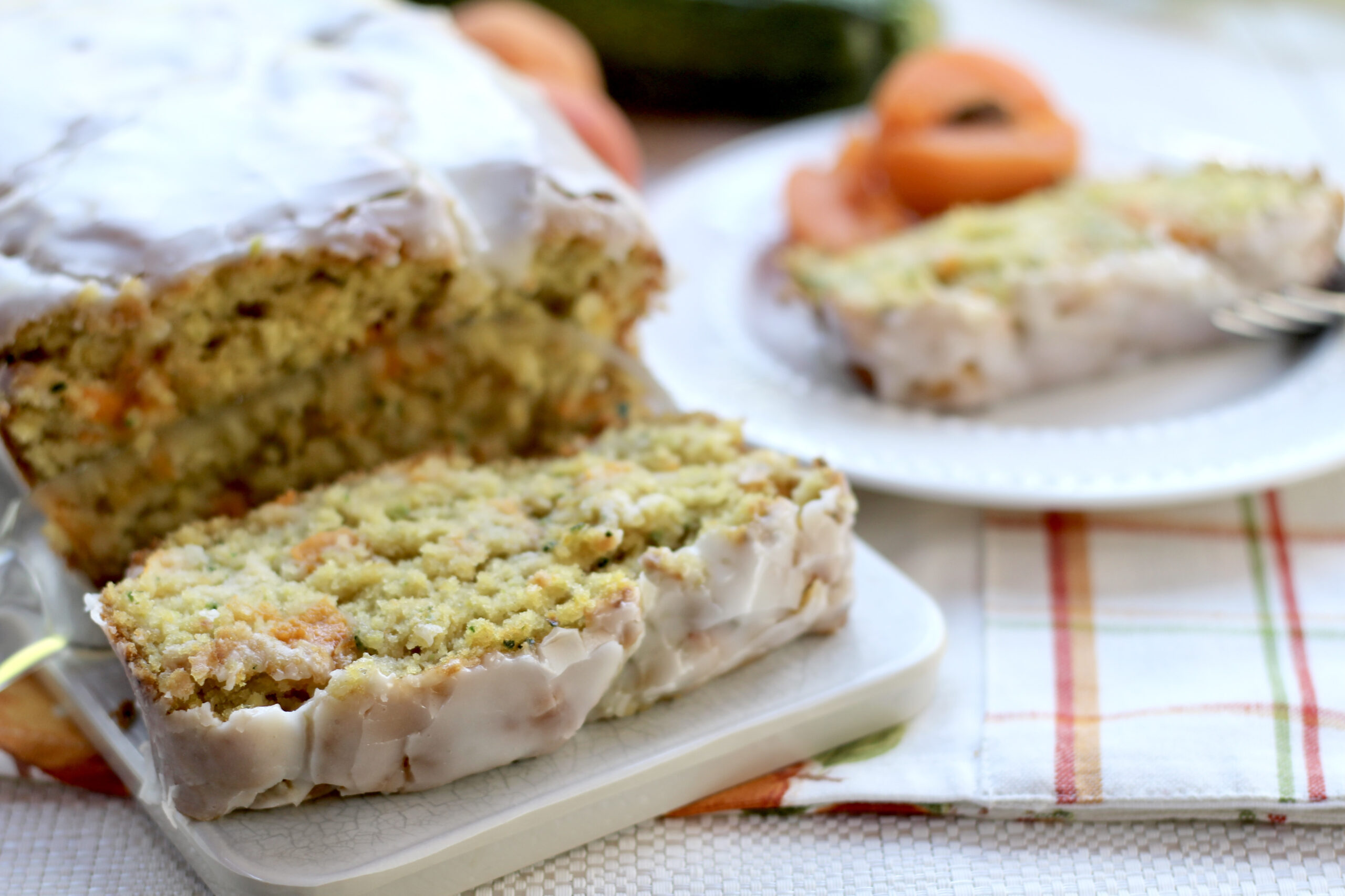 Zucchini Buttermilk Apricot Cake