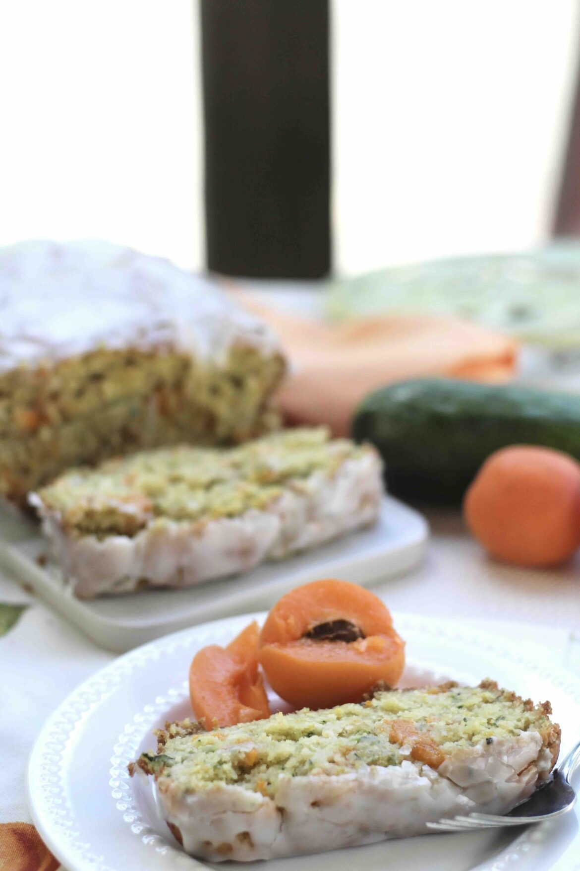 Zucchini buttermilk apricot bread