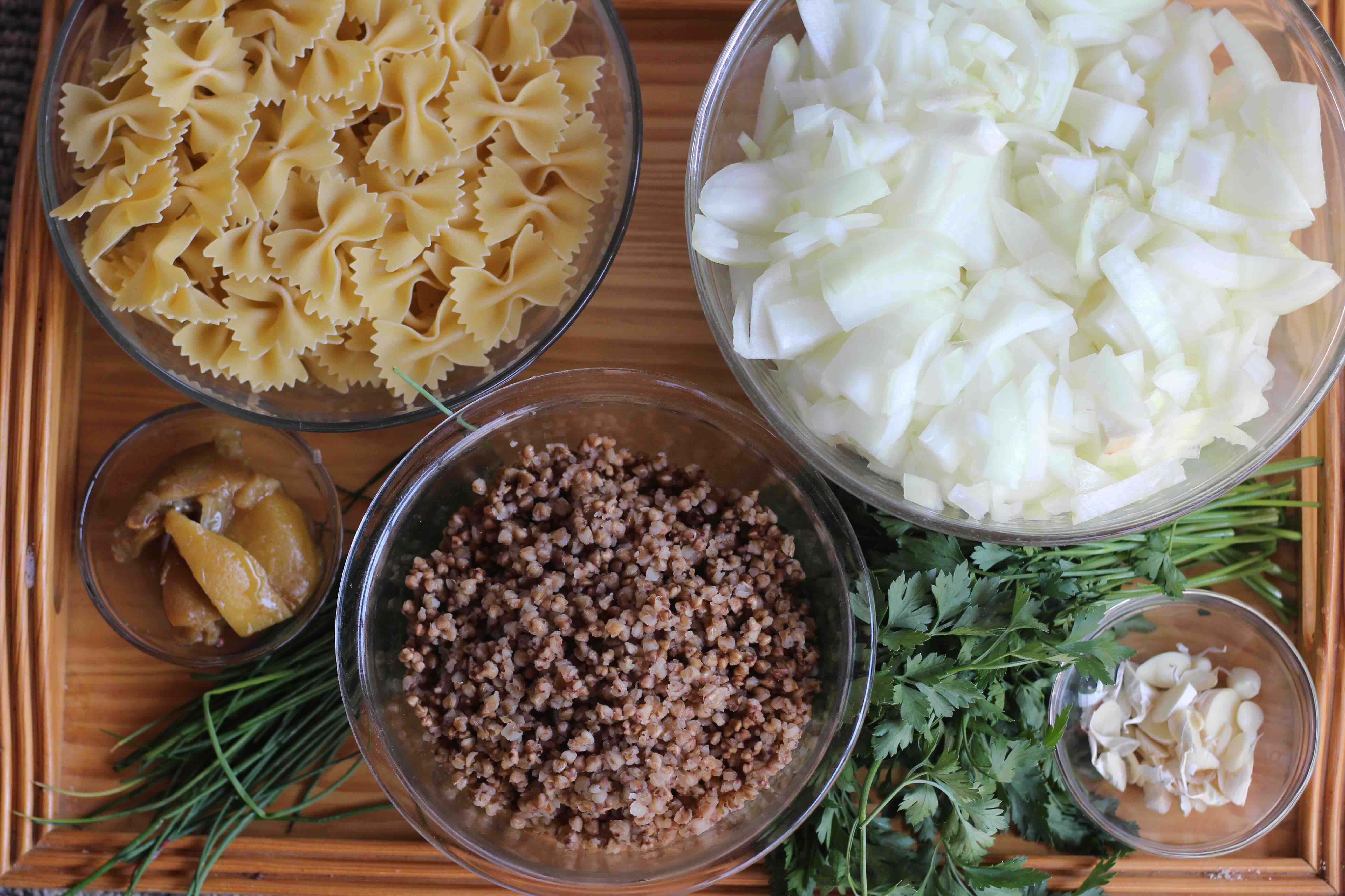 Preserved Lemon Kasha Varnishkes ingredients