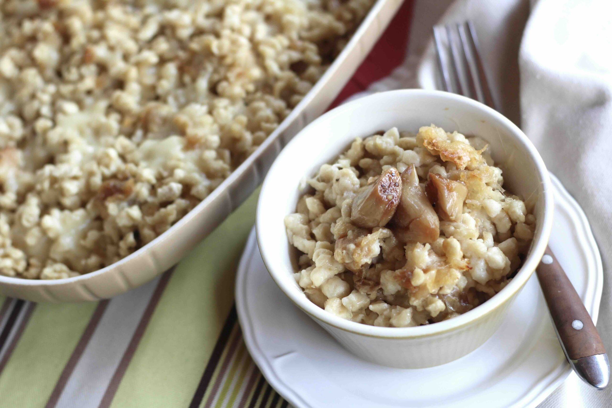 Roasted Garlic Käsespätzle