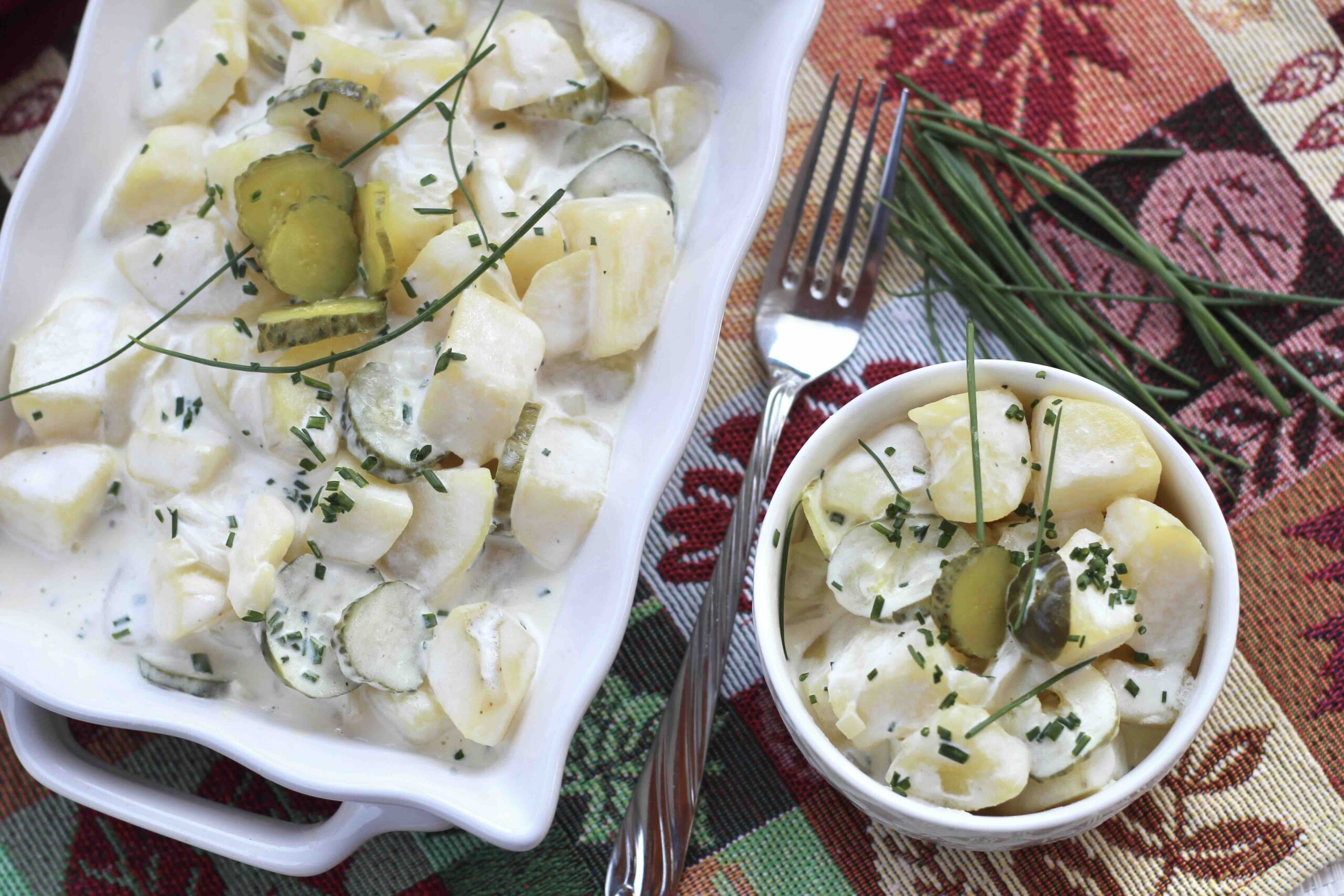 Sour Cream Pickle Potato Salad